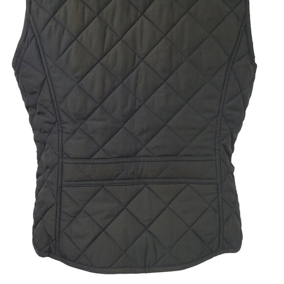 Lauren Ralph Lauren Puffer Vest Full Zip Snap Womens M Paisley Lining Sleeveless - Picture 8 of 10